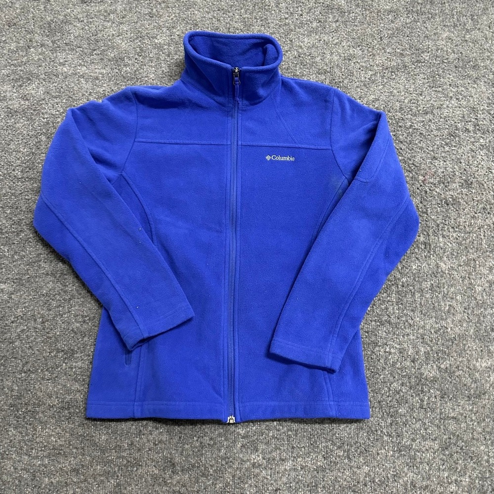 Columbia Jacket Womens Size S Blue Benton Springs Full Zip Fleece Outdoor Sport